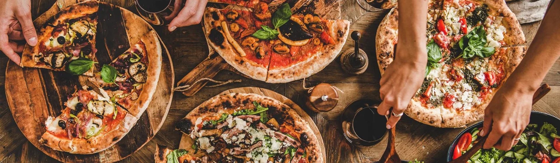Two pizzas, one price